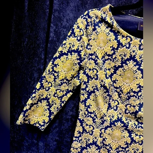 Gyalwana Black and Yellow Pencil Dress Size Small - Picture 2 of 5